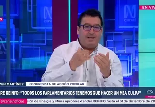 Edwin Martínez rechaza ampliación del REINFO sin plan técnico de formalización minera