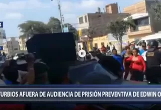 Edwin Oviedo: se registraron disturbios afuera de audiencia de pedido de prisión preventiva