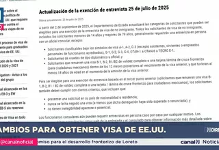 EE.UU. cambia requisitos de visa para menores y adultos mayores