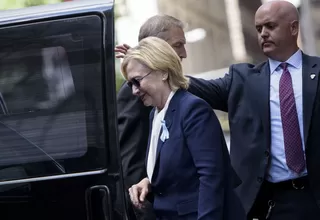 EE.UU.: Hillary Clinton se retiró de acto del 11S afectada por el calor