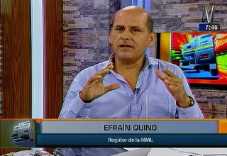 Efraín Quino: Gestión de Luis Castañeda no tiene una visión a futuro de Lima