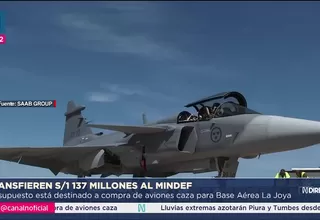 Ejecutivo autoriza S/ 1,137 millones para aviones caza en La Joya