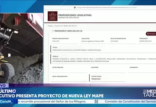 Ejecutivo presenta nuevo proyecto de ley MAPE ante el Congreso