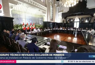 Ejecutivo revisará exclusión de 50 mil mineros informales