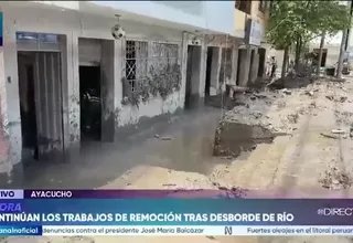 Ejército y brigadas trabajan por quinto día tras inundaciones en Ayna