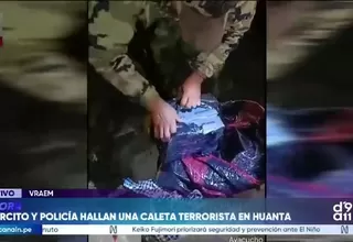 Ejército y Policía hallan una caleta terrorista en Huanta