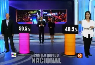 Conteo rápido al 100%: PPK 50.5% y Keiko 49.5%, según Ipsos Perú