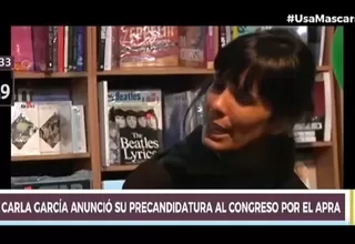 Carla García anunció su precandidatura al Congreso por el Apra 