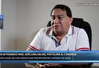 Elecciones 2021: José Luna Gálvez postulará al Congreso por Podemos Perú