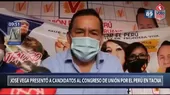 Elecciones: José Vega seguro de que apelación sobre improcedencia de inscripción saldrá a su favor - Noticias de upp