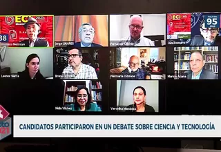 Ocho candidatos a la presidencia participaron en debate virtual 