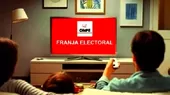 ONPE: Fuerza Popular y Perú Libre emitirán más de 35 mil spots en la franja electoral - Noticias de franja-gaza