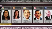 Elecciones 2021: ¿Quiénes son los candidatos que aspiran a la presidencia del Perú? - Noticias de presidencia-peru