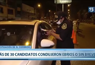 Elecciones 2021: Un total de 38 postulantes tienen antecedentes por manejar ebrios o sin brevete