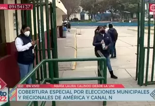 Elecciones 2022: reportan sola una mesa instalada en la UNI