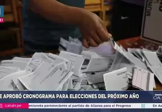 Elecciones 2026: JNE aprueba calendario para doble proceso