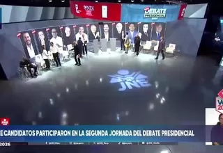 Elecciones 2026: Once candidatos participaron en segunda jornada del debate presidencial