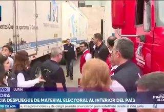 Elecciones 2026: ONPE inicia despliegue de material electoral hacia el interior del país