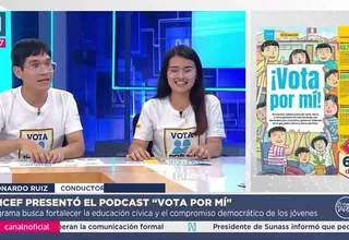 Elecciones 2026: Unicef presentó el pódcast "Vota por mí"
