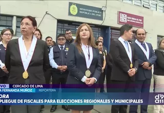Elecciones regionales y municipales 2026: Fiscalía desplegará 6.500 fiscales para prevenir delitos electorales