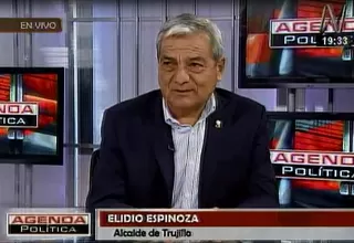 Elidio Espinoza: “Estas manos no se mancharon de dinero sucio ni de sangre”