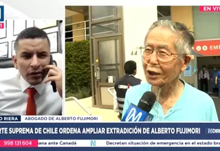 Presentarán impugnación en Chile para que se revierta y se deje sin efecto la orden de ampliación de extradición de Fujimori