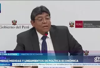 Elmer Cuba anuncia aumento de sueldo mínimo en dos tramos y cambios para los feriados