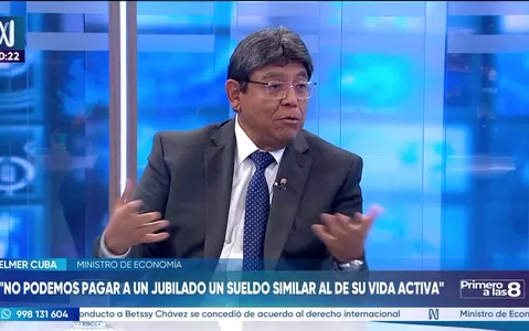 Elmer Cuba: No podemos pagar a un jubilado un sueldo similar al de su vida activa