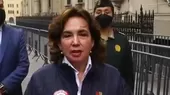 Elvia Barrios: El Ejecutivo debe encontrar salidas armónicas y justas para la población  - Noticias de poder judicial
