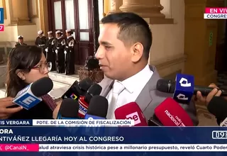 Elvis Vergara anuncia moción de interpelación contra Santiváñez