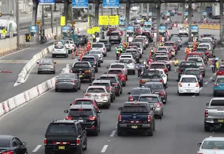 Emape: récord de vehículos en peaje de Villa por Semana Santa