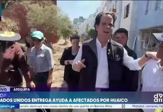 Embajador de EE. UU. entrega ayuda a damnificados en Arequipa