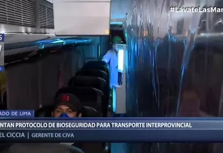 Empresa Civa presenta protocolo para que buses circulen con capacidad al 100 %