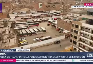 Empresa de transporte suspende servicio tras ser víctima de extorsión