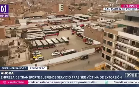 Empresa de transporte suspende servicio tras ser víctima de extorsión en SMP
