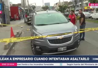 Empresario fue herido de bala cuando intentaban asaltarlo