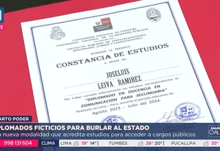 Empresas ofrecen diplomados ficticios para burlar al Estado