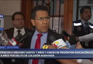 Enco sobre Gregorio Santos: “Evaluaremos apelación por reparación civil”