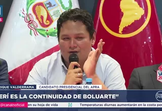 Enrique Valderrama: "Jerí es la continuidad de Boluarte"