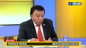 Enrique Wong sobre posible censura en su contra: “Yo lo respeto como demócrata, voy a presentar todas las pruebas" - Noticias de podemos-peru