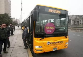 Comenzó a operar servicio especial del Metropolitano para Mistura 2014