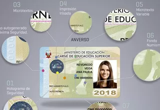 Entró en vigencia carné 2018 para estudiantes de institutos públicos y privados