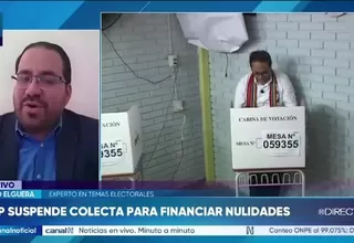 Enzo Elguera: Juntos por el Perú deberá rendir cuentas por colecta para financiar nulidades