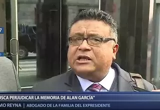 Erasmo Reyna: Se busca perjudicar la memoria de Alan García