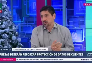 Erick Iriarte advierte vacíos en norma del oficial de datos