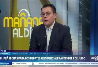Erick Urbina descarta cambios en segunda vuelta: “La proclamación del JNE es inapelable”