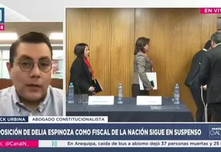 Erick Urbina: JNJ no ordena reposición y Fiscalía no puede aceptar a Delia Espinoza