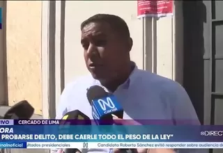 Ernesto Zunini señaló que Juntos por el Perú podría expulsar a la candidata detenida en el caso Los Pulpos de La Victoria