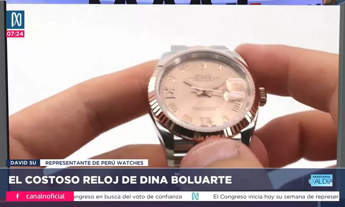 Rolex de Dina Boluarte es un modelo del 2020 en adelante | Canal N