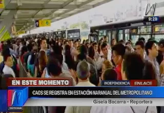 Estación Naranjal del Metropolitano colapsó una vez más